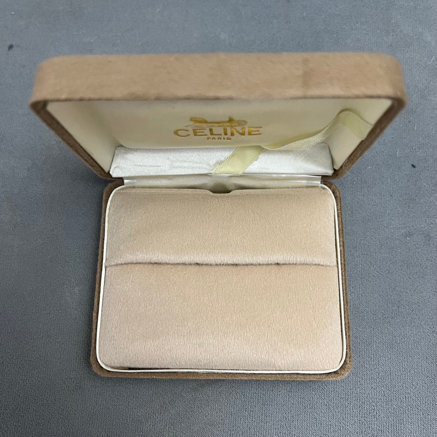 CELINE Ring/Cufflinks/Earrings Box + Outer Box 4.10x3.30x1.40 inches