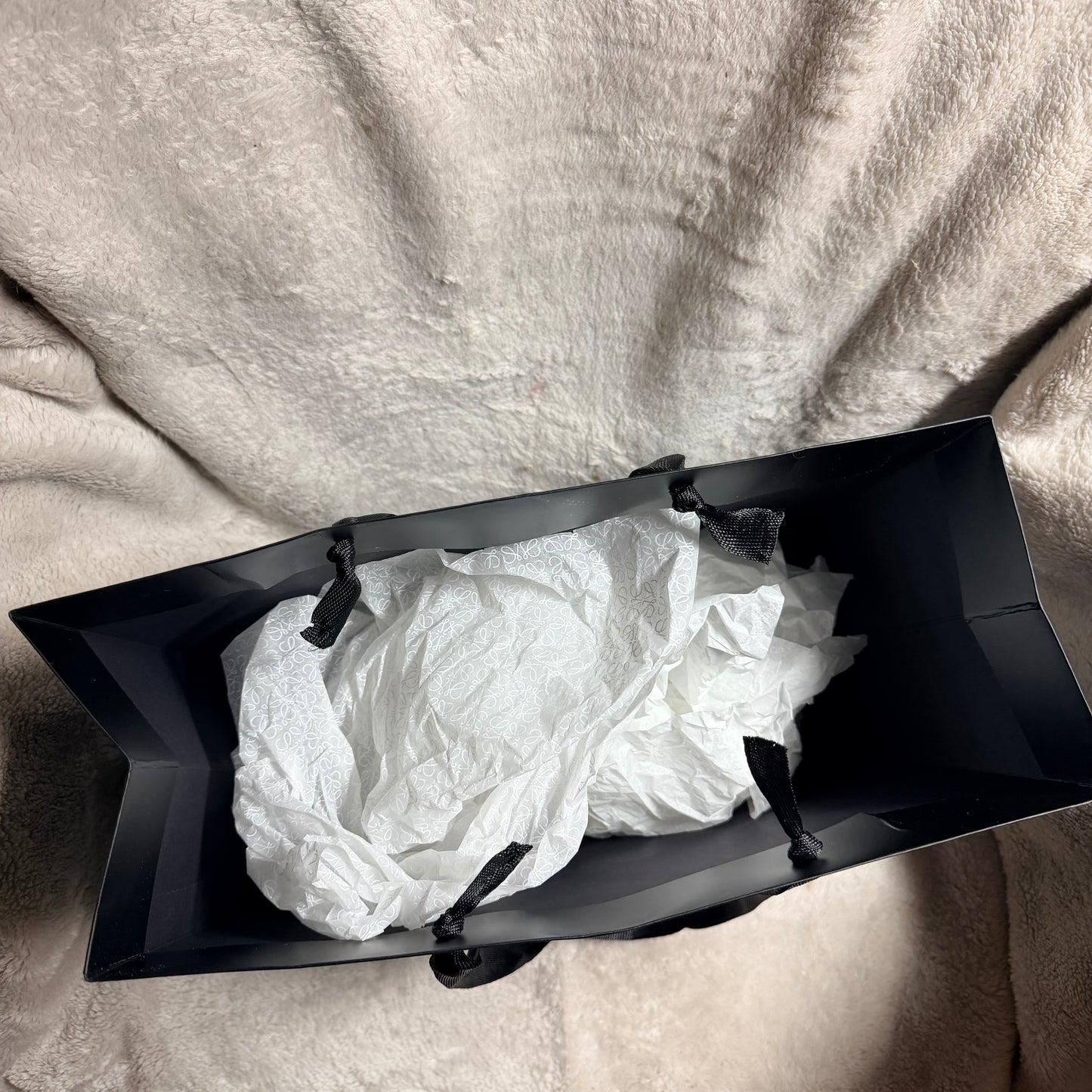 ALO Black Shopping Gift Bag 13.10x10.10x5.20 inches with Original Tissue