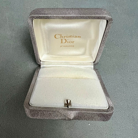 CHRISTIAN DIOR Ring/Cufflinks Box 2.5x2.5x1.5 inches