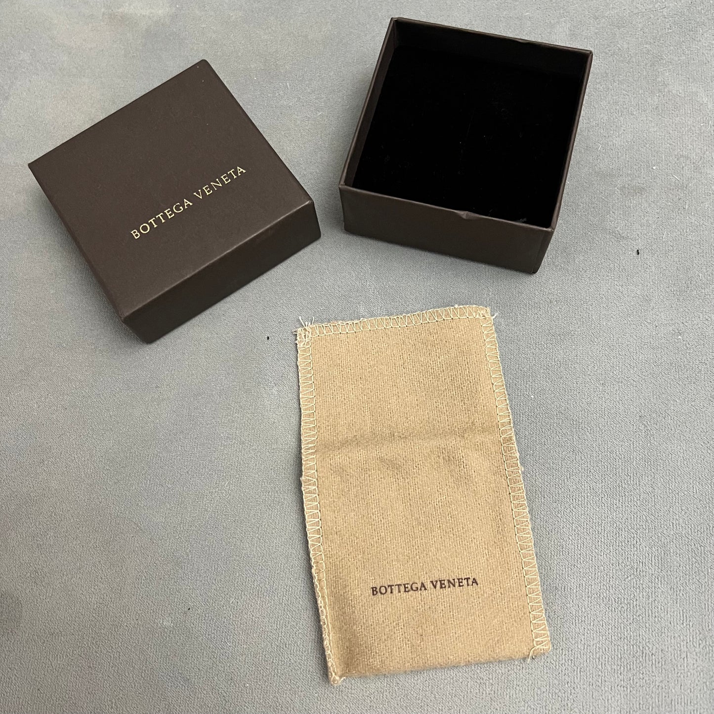 BOTTEGA VENETA Goods Box 2.90x2.90x1.30 inches + Pouch