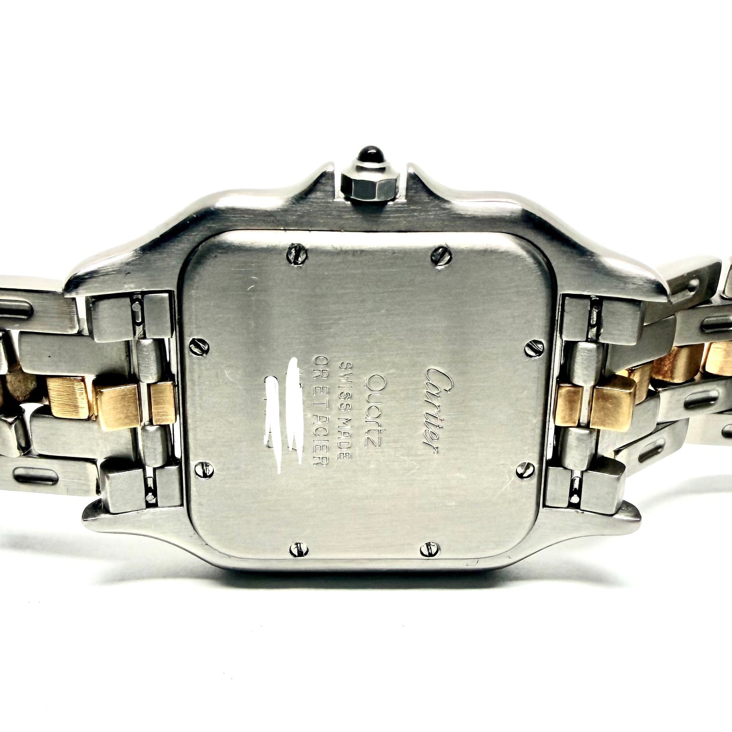 CARTIER PANTHERE Quartz 29mm 1 Row Gold 0.56TCW DIAMOND Watch White Dial