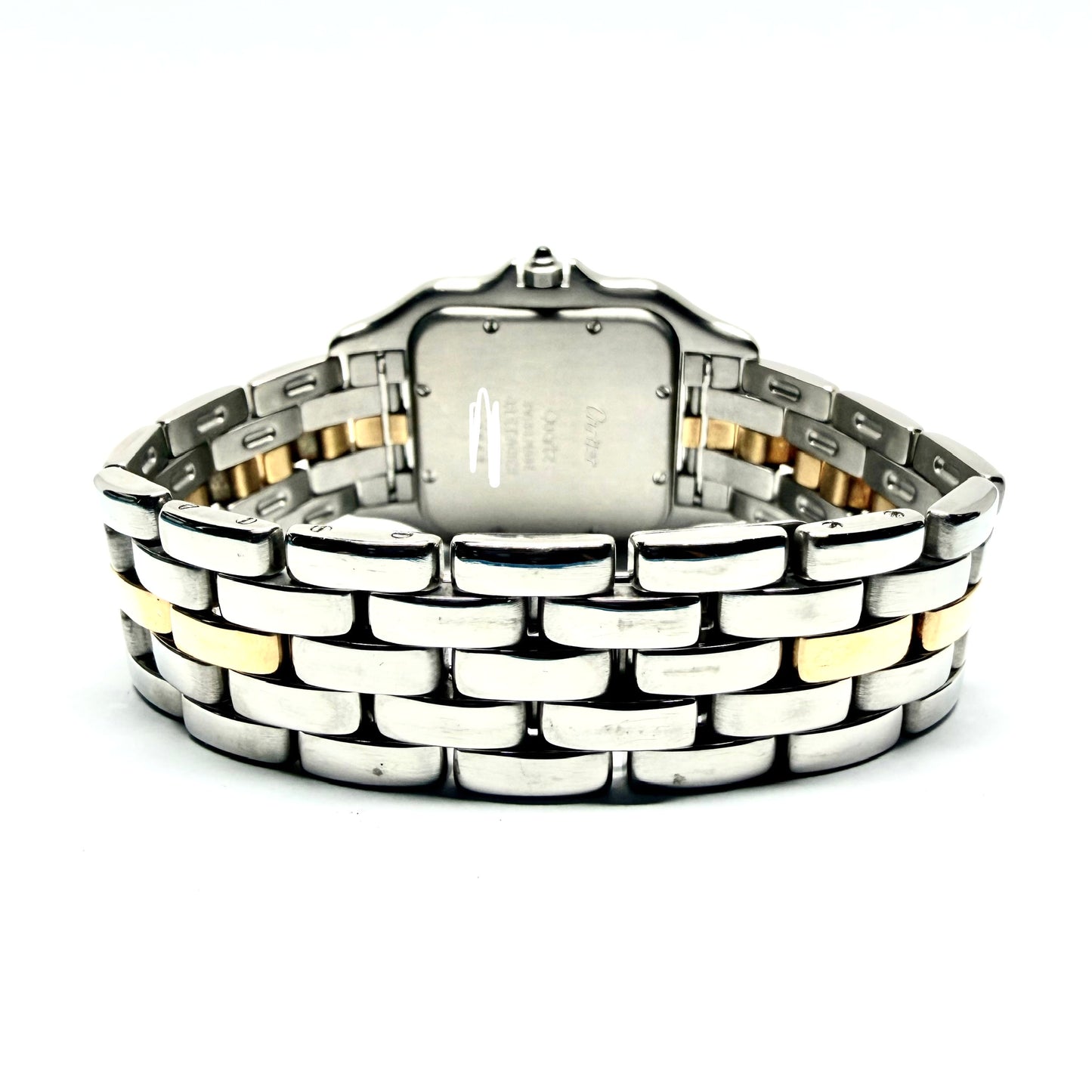 CARTIER PANTHERE Quartz 29mm 1 Row Gold 0.56TCW DIAMOND Watch White Dial