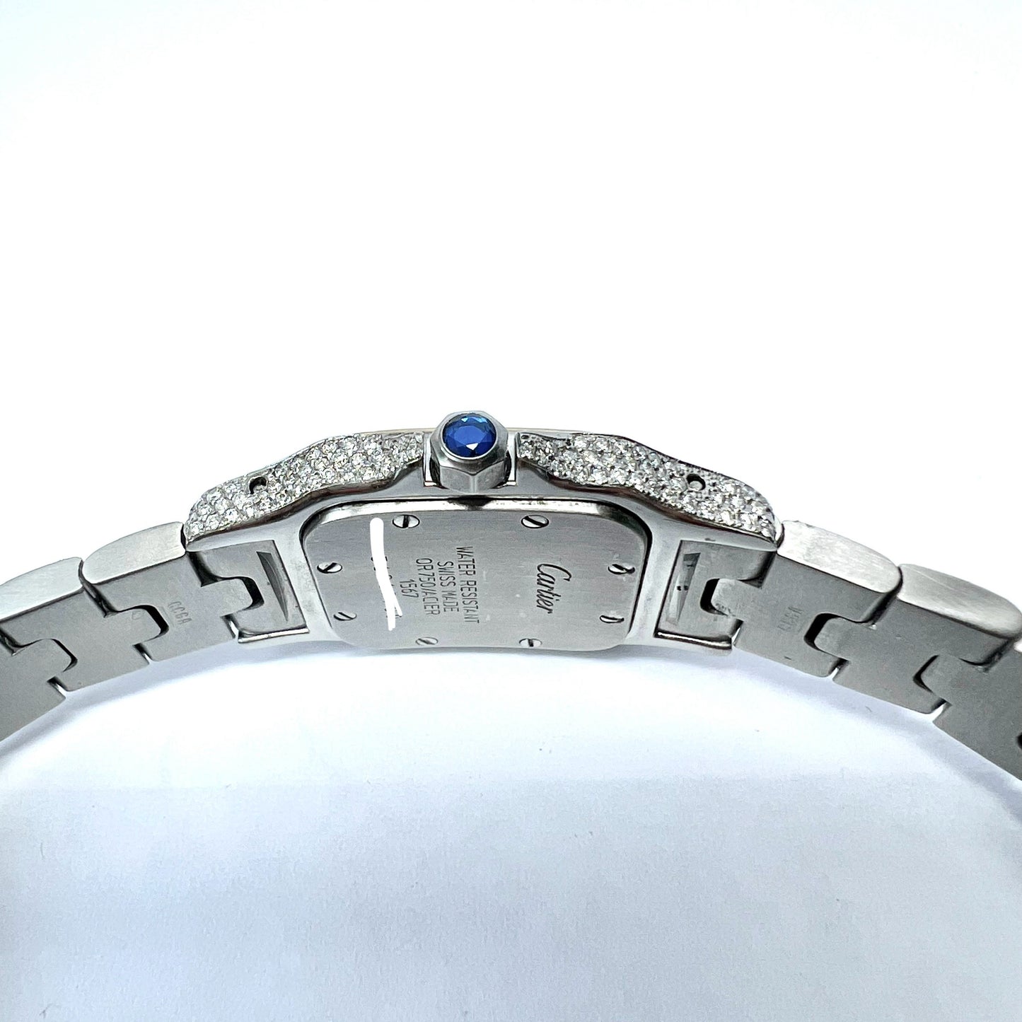 CARTIER SANTOS GALBEE 24mm 2 Tone 7.5TCW Diamond Watch NEW Model