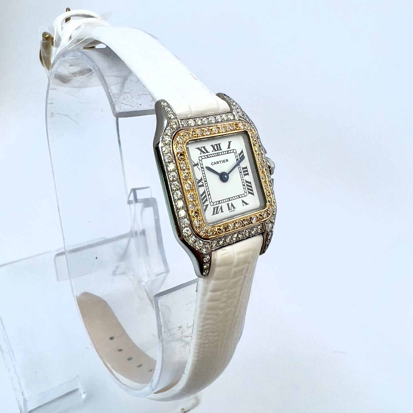 CARTIER PANTHERE 23mm Quartz 2 Tone 1.02TCW DIAMOND Watch