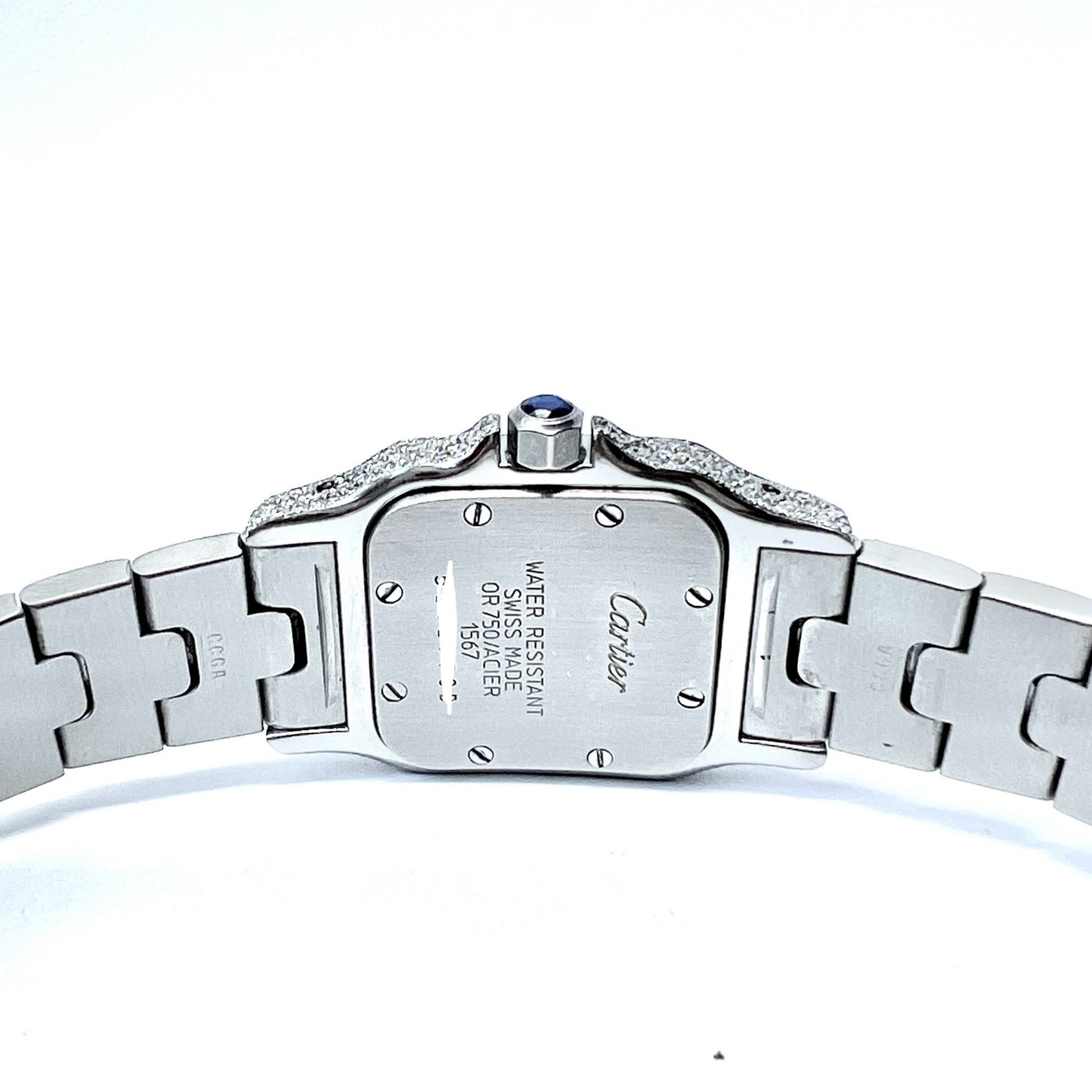 CARTIER SANTOS GALBEE 24mm 2 Tone 7.5TCW Diamond Watch NEW Model