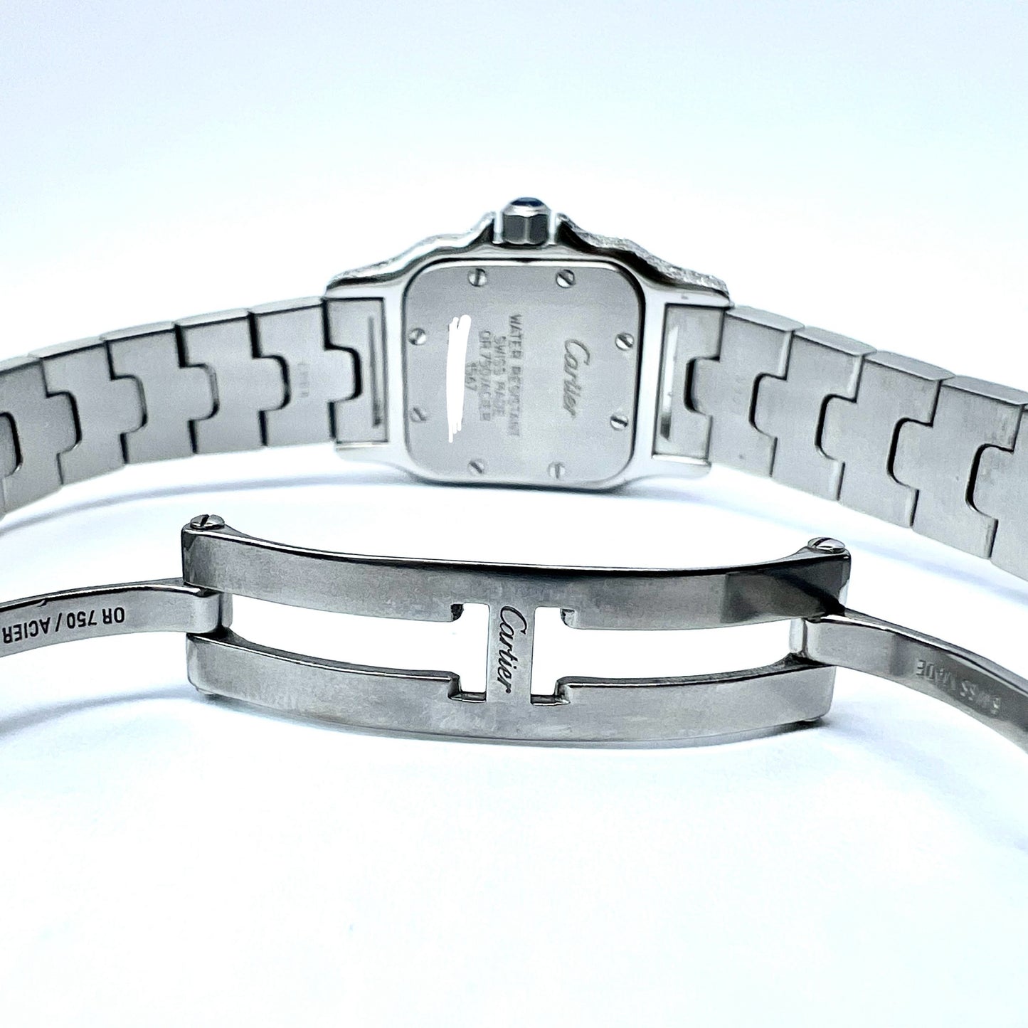 CARTIER SANTOS GALBEE 24mm 2 Tone 7.5TCW Diamond Watch NEW Model