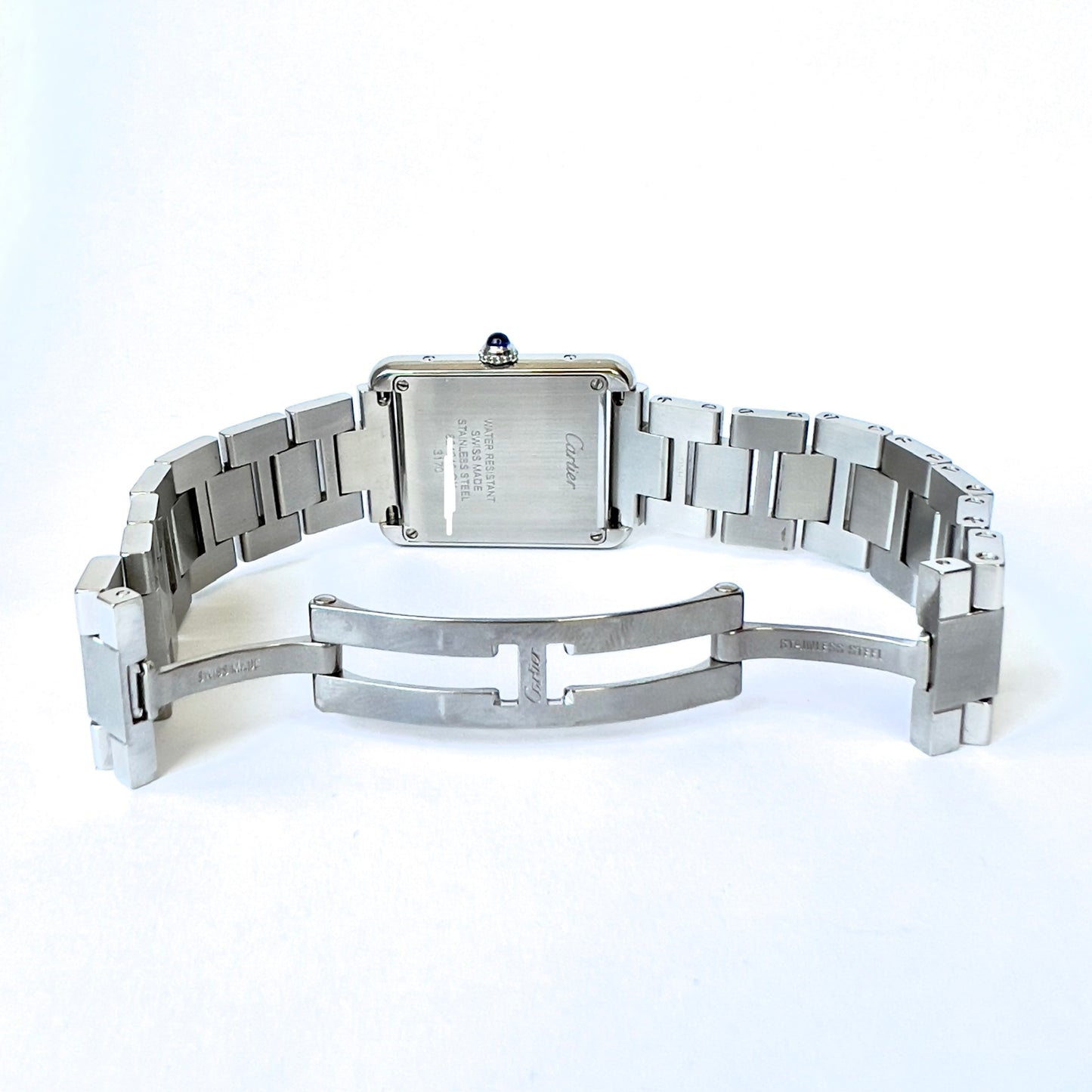 CARTIER TANK SOLO Quartz 24mm Steel 1.53TCW DIAMOND Watch