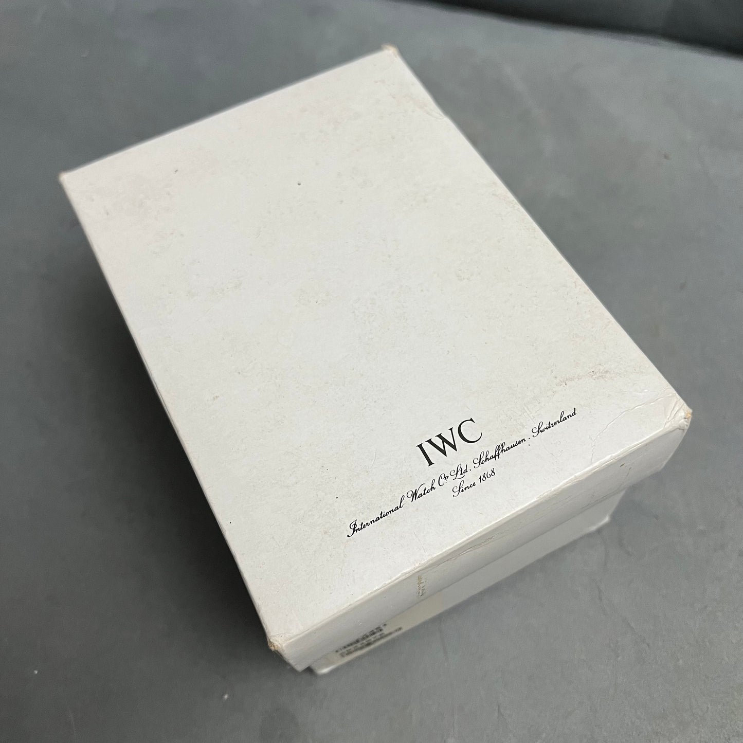 IWC Box + Outer Box + Booklet 6.25x4.70x3.5 inches