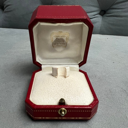 Vintage CARTIER Ring Box 2.30x2.30x2 inches