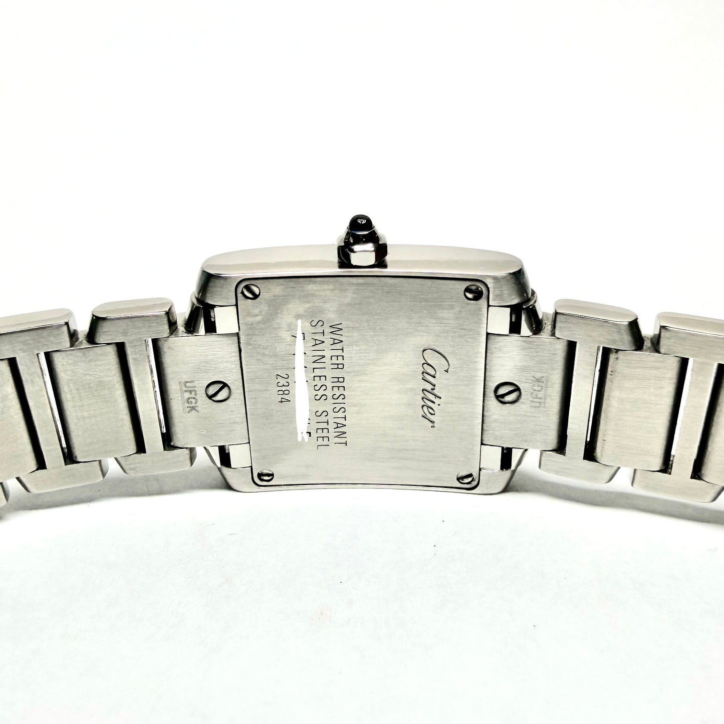 CARTIER TANK FRANCAISE Quartz 20mm Steel Watch Cream Dial