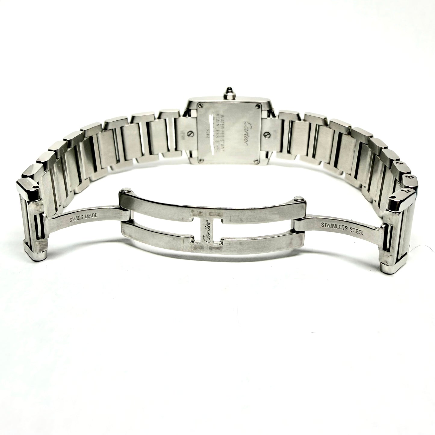 CARTIER TANK FRANCAISE Quartz 20mm Steel Watch Cream Dial