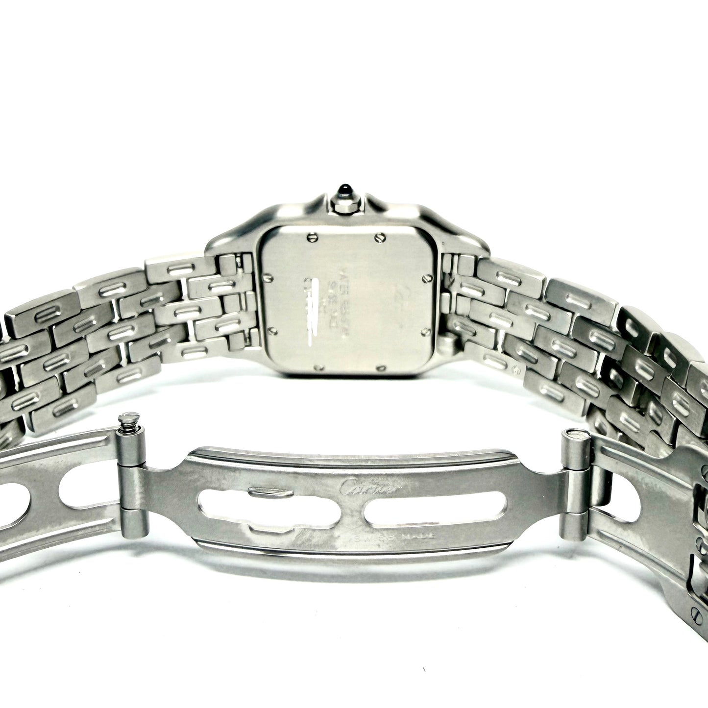 CARTIER PANTHERE Quartz 27mm Steel Watch Cream Dial