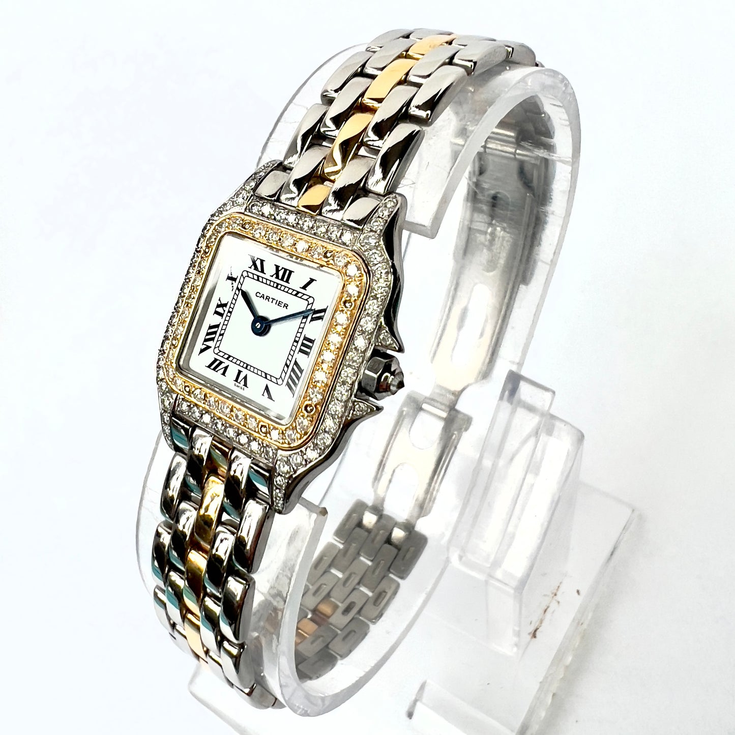 CARTIER PANTHERE Quartz 23mm 1 Row Gold 0.95TCW DIAMOND Watch