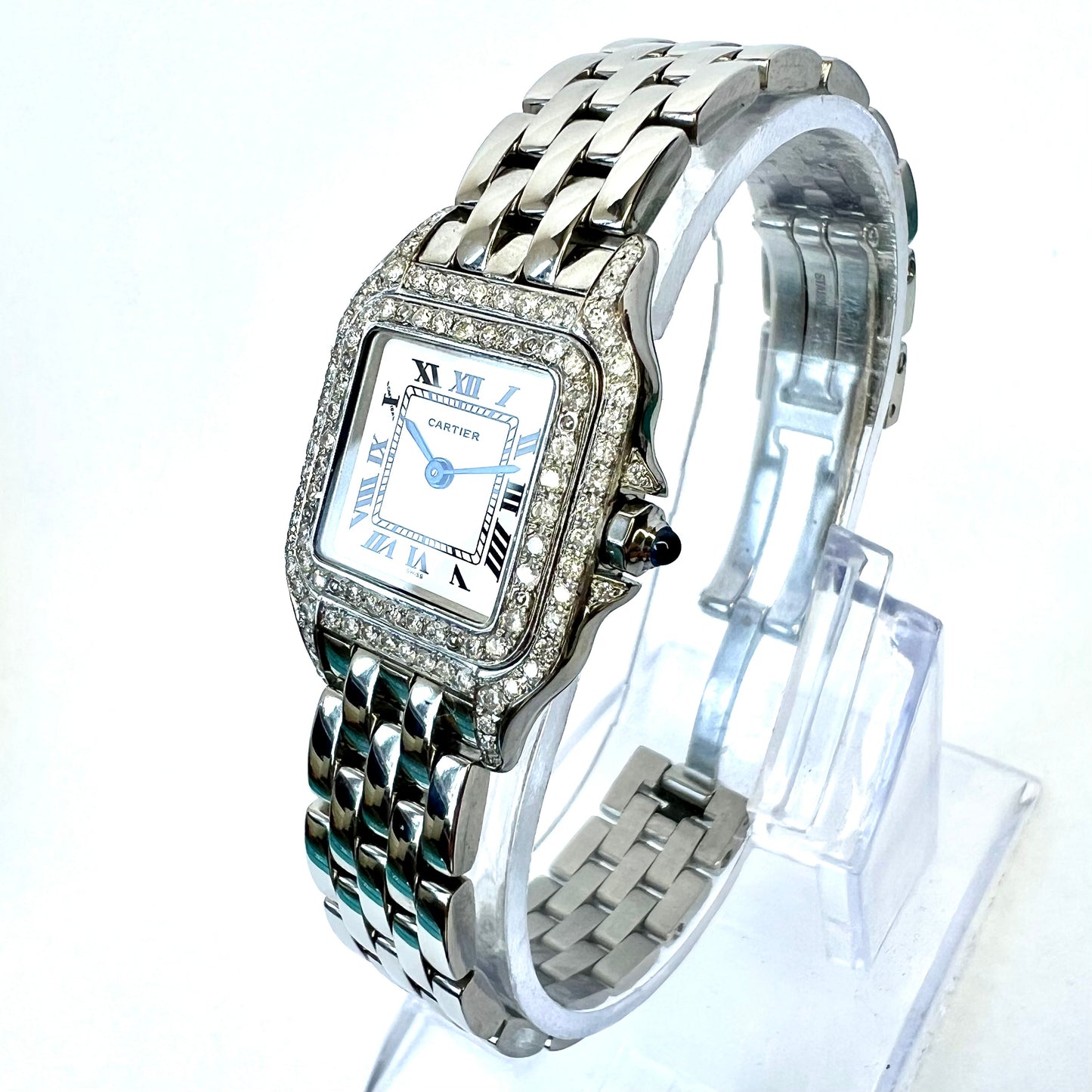 CARTIER PANTHERE Quartz 23mm Quartz Steel 0.87TCW DIAMOND Watch