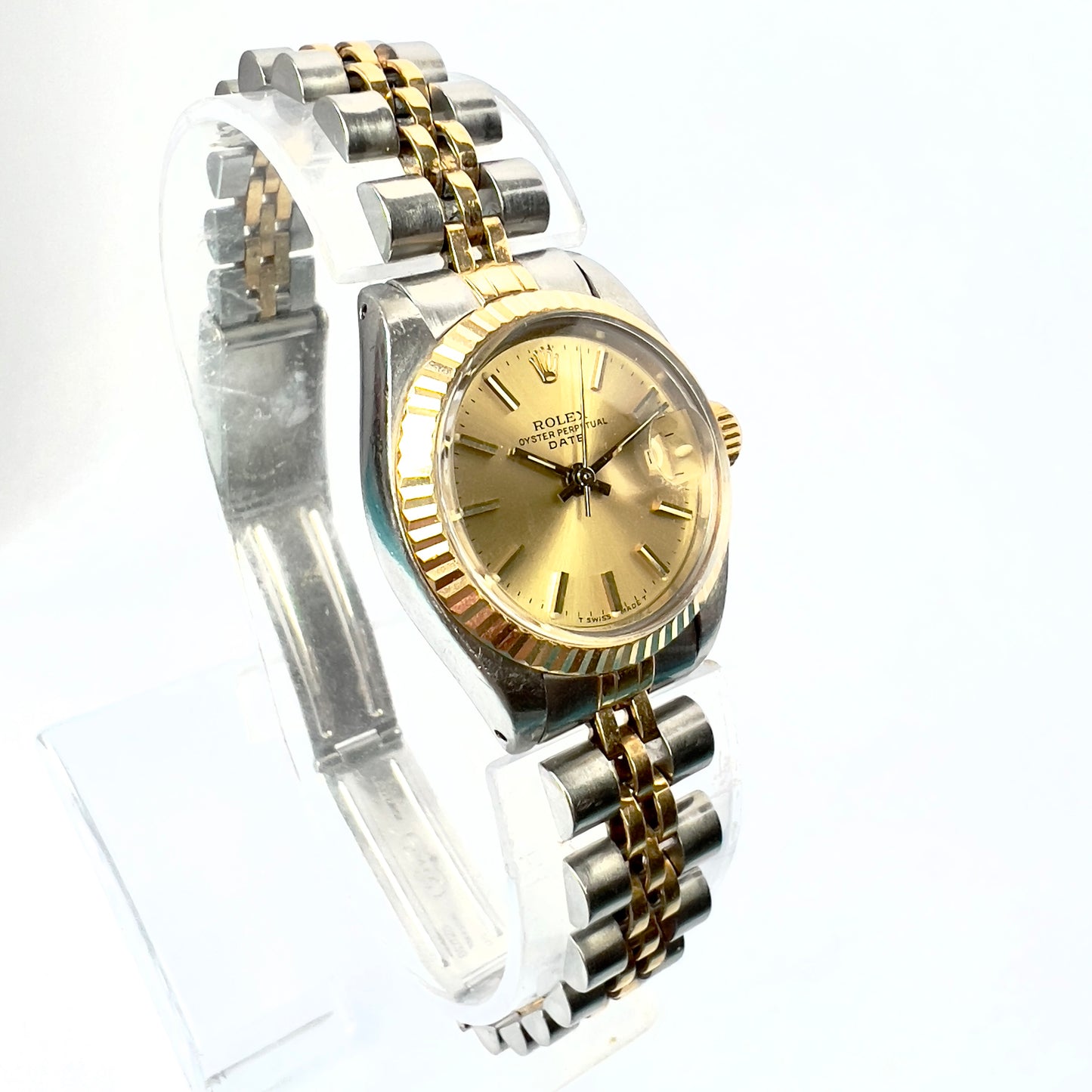 ROLEX Oyster Perpetual DATE Automatic 26mm 2 Tone Watch w/ Certificate