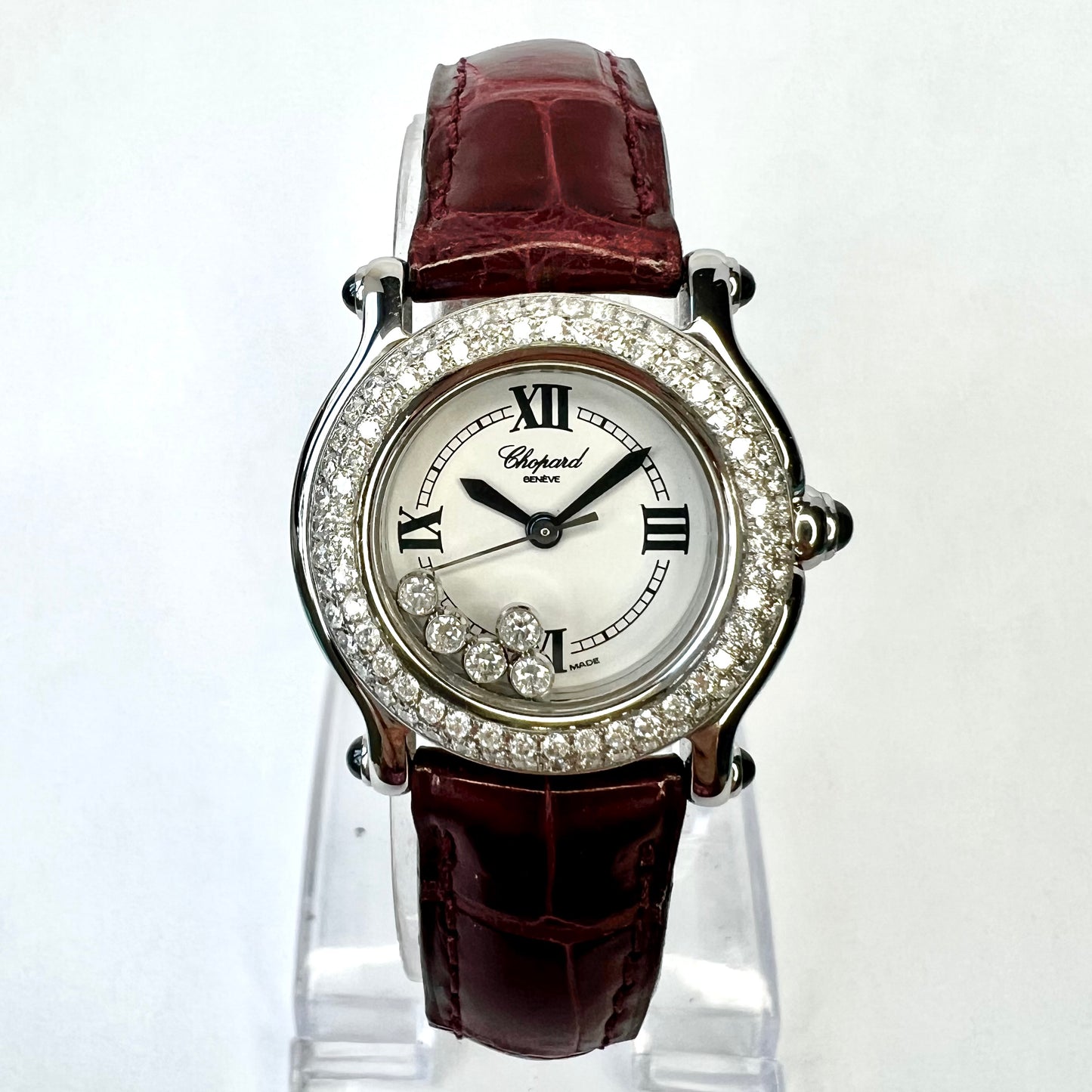 CHOPARD HAPPY SPORT Quartz 26mm Steel 1TCW+ Diamond Watch