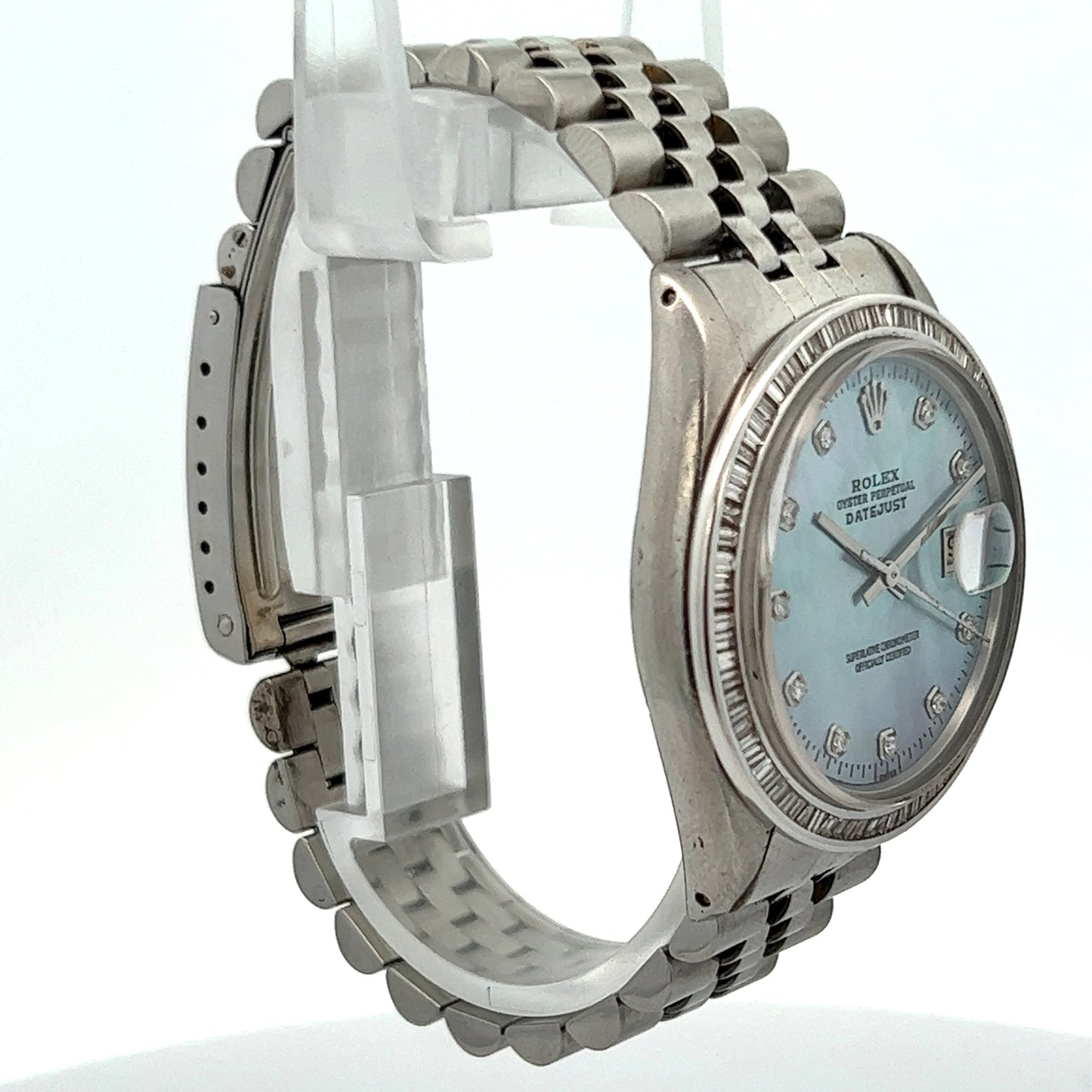 ROLEX DATEJUST Automatic 36mm Steel Diamond Watch