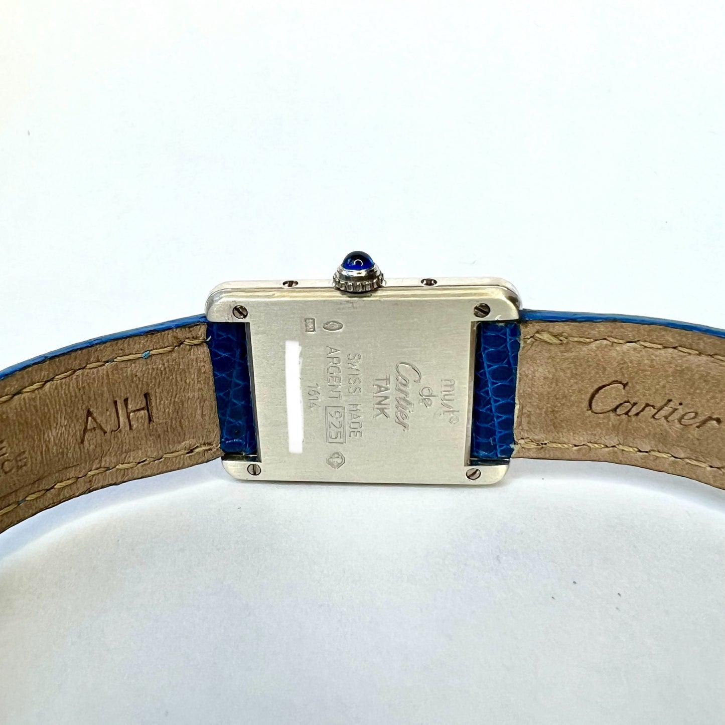 CARTIER TANK Quartz 20mm Silver 0.67TCW Diamond Watch