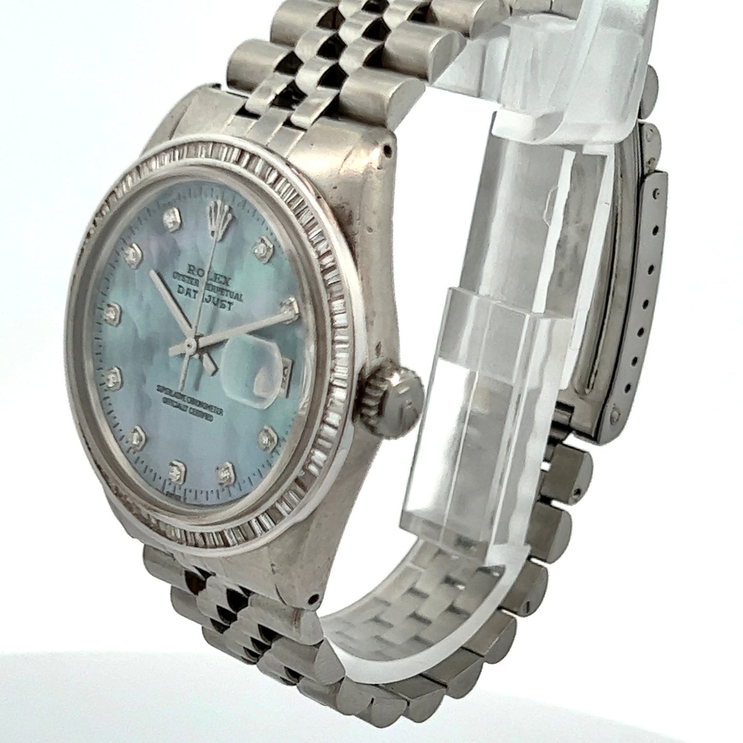 ROLEX DATEJUST Automatic 36mm Steel Diamond Watch