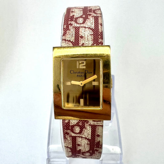 CHRISTIAN DIOR Quartz 19mm Gold Plated Steel Watch