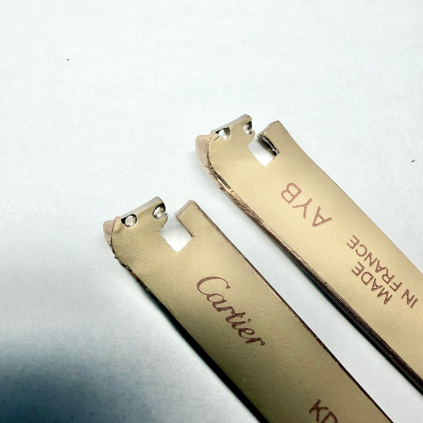 NEW CARTIER DELICES 12/10mm Bronze Leather Strap Band