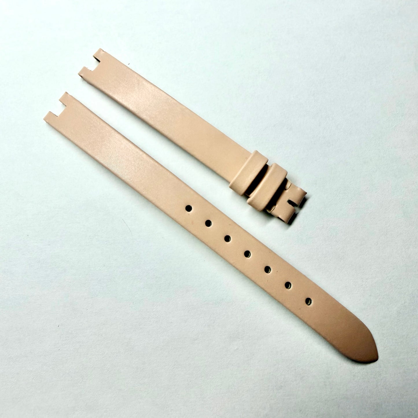 NEW CARTIER 10/9mm Light Pink Leather Strap Band