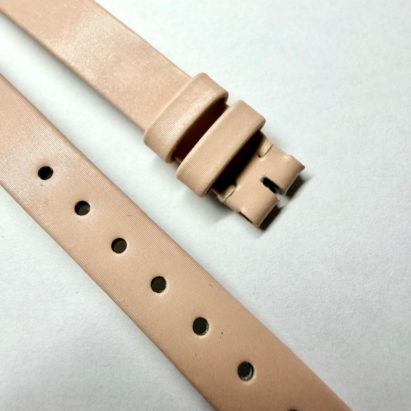 NEW CARTIER 10/9mm Light Pink Leather Strap Band