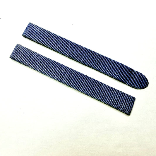 CARTIER 10/10mm Blue Fabric/Leather Strap Band
