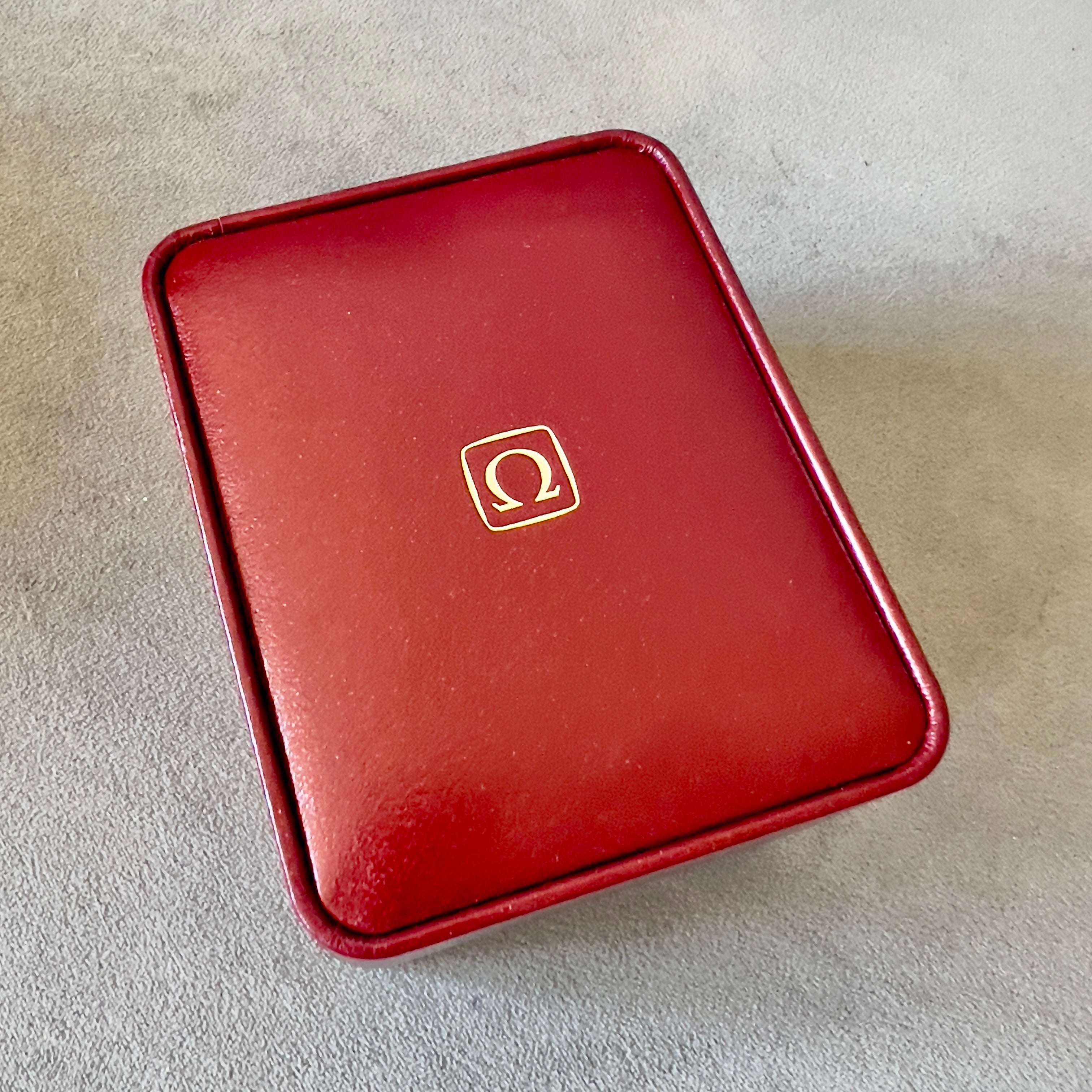 OMEGA Red Box + Outer Box + Booklet 4 x 3.25 x 2.5 inches | NATILUXIA