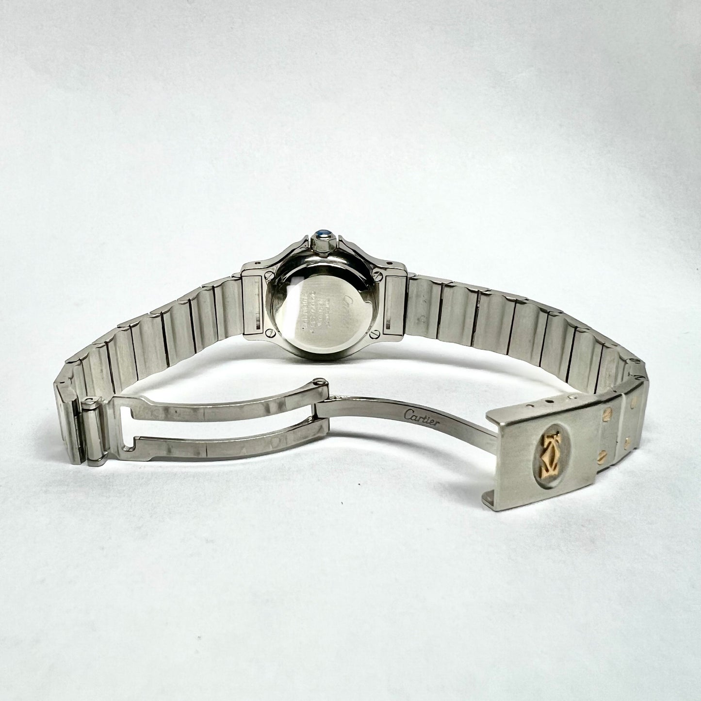 CARTIER SANTOS OCTAGON Automatic 25mm 2 Tone 0.32TCW DIAMOND Watch