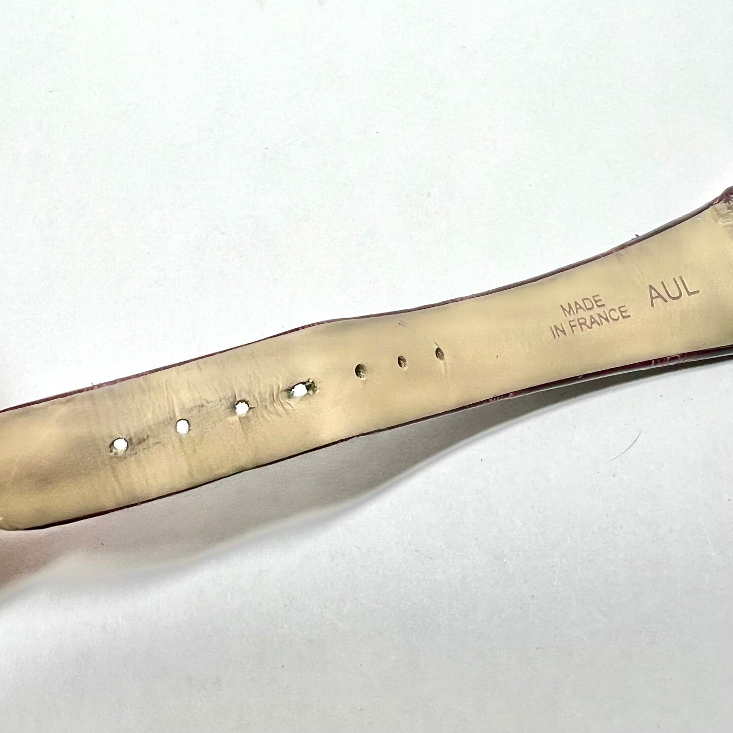 CARTIER LA DONA Quartz 22mm 18K Rose Gold Watch Burgundy Band