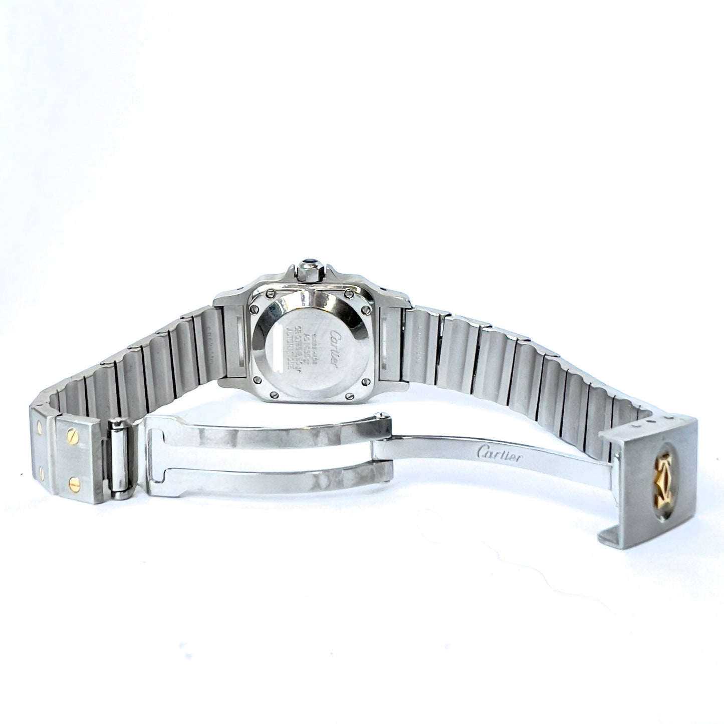 CARTIER SANTOS GALBEE 24mm Automatic 2 Tone 0.69TCW Diamond Watch