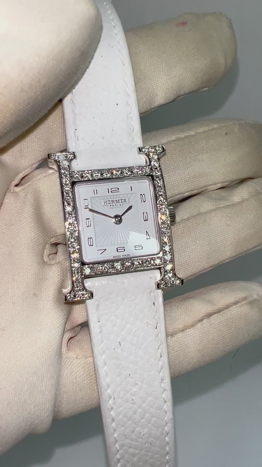 Hermes hot sale diamond watch