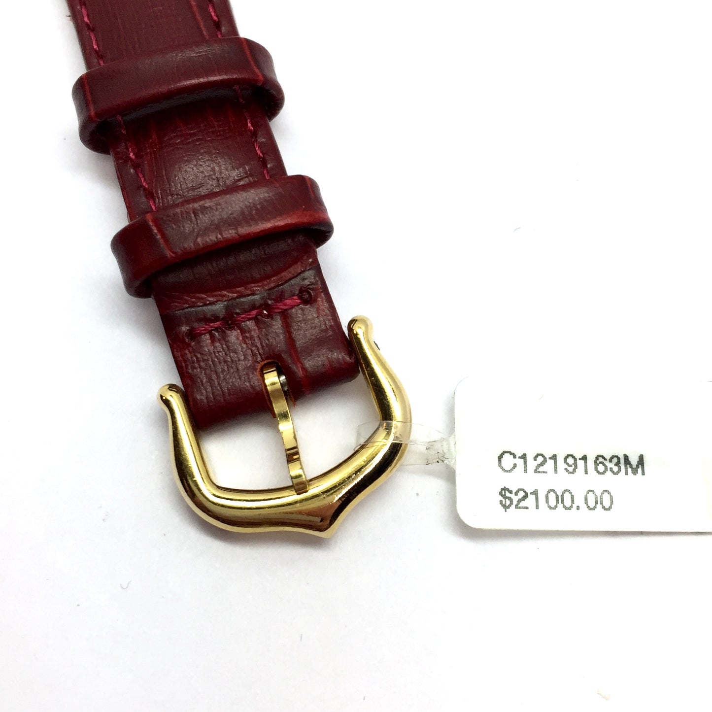 CARTIER Vermeil 28mm GP Silver Diamond & Rubies Watch