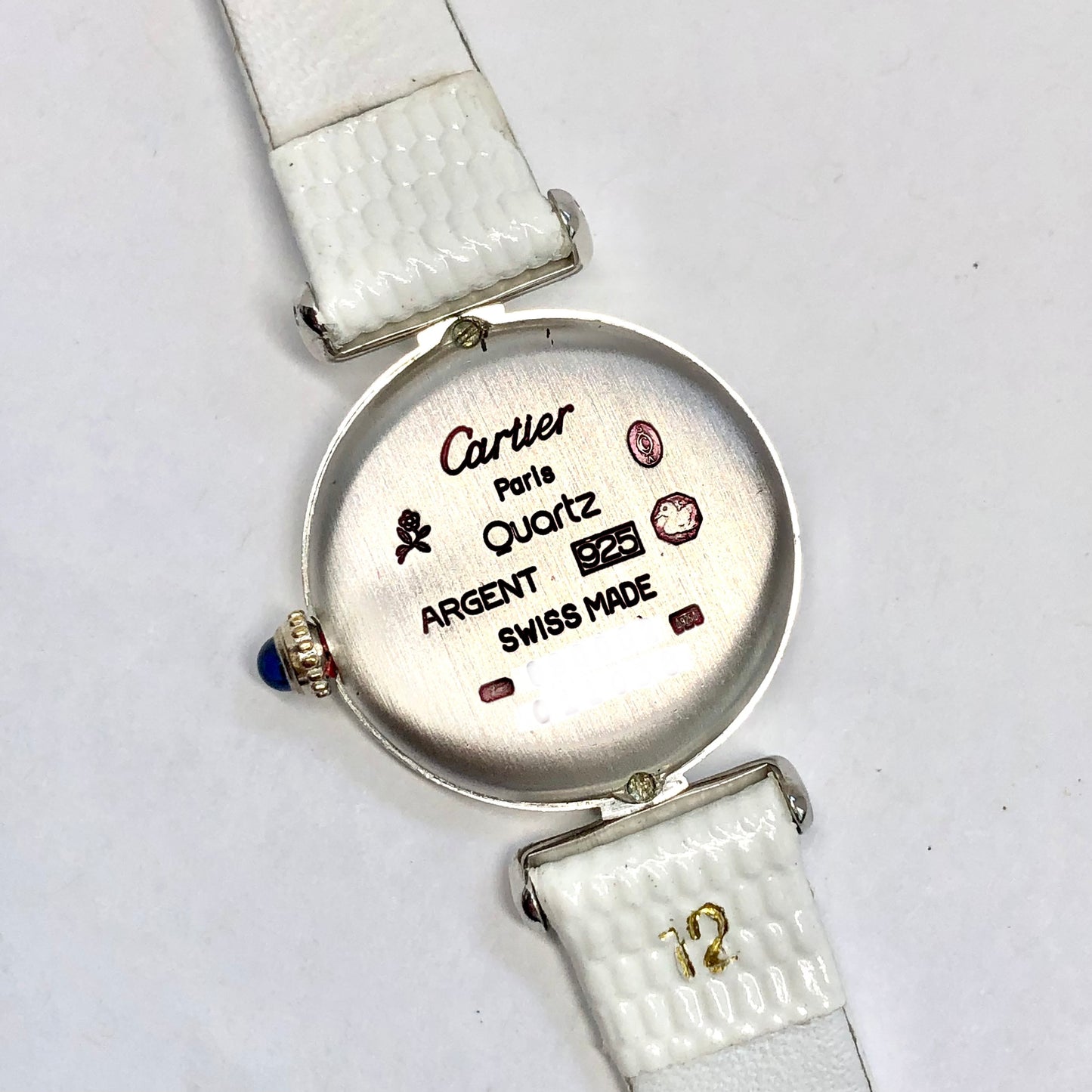CARTIER VERMEIL COLISÈE Quartz 24mm Silver Diamond Watch