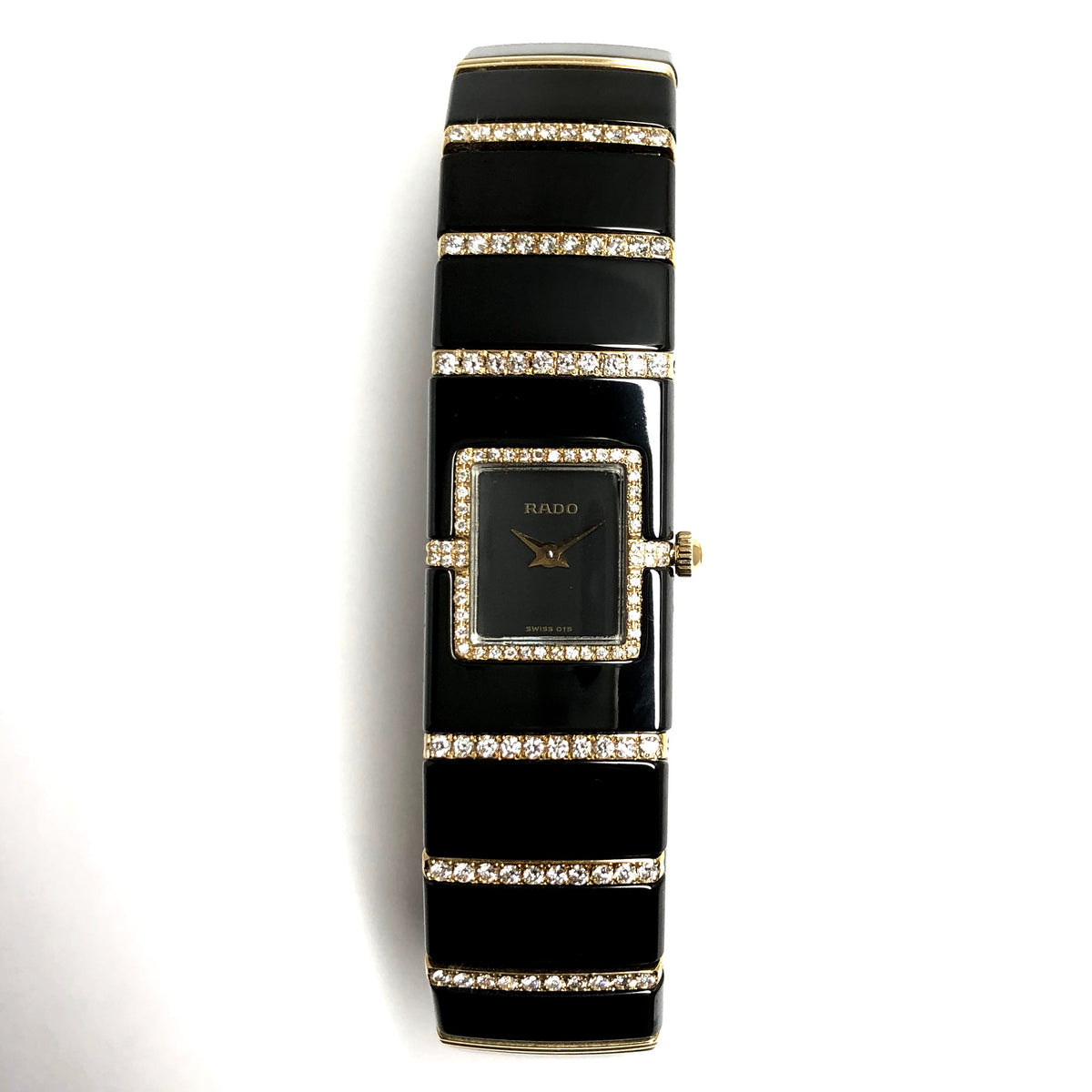 RADO DiaStar Quartz 16mm 18K Yellow Gold, Steel & High-Tech 