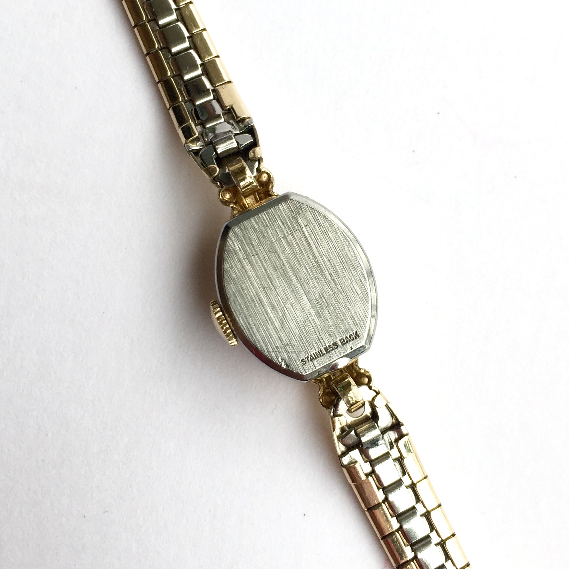 ELGIN STARLITE 17 Jewels Mechanical 14mm Gold Plated Stainless Steel NATILUXIA