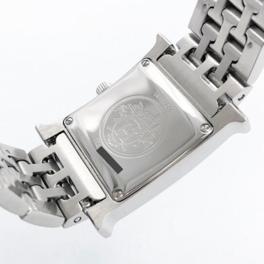 HERMÈS HEURE H Quartz 25mm Steel 0.9TCW DIAMOND Watch