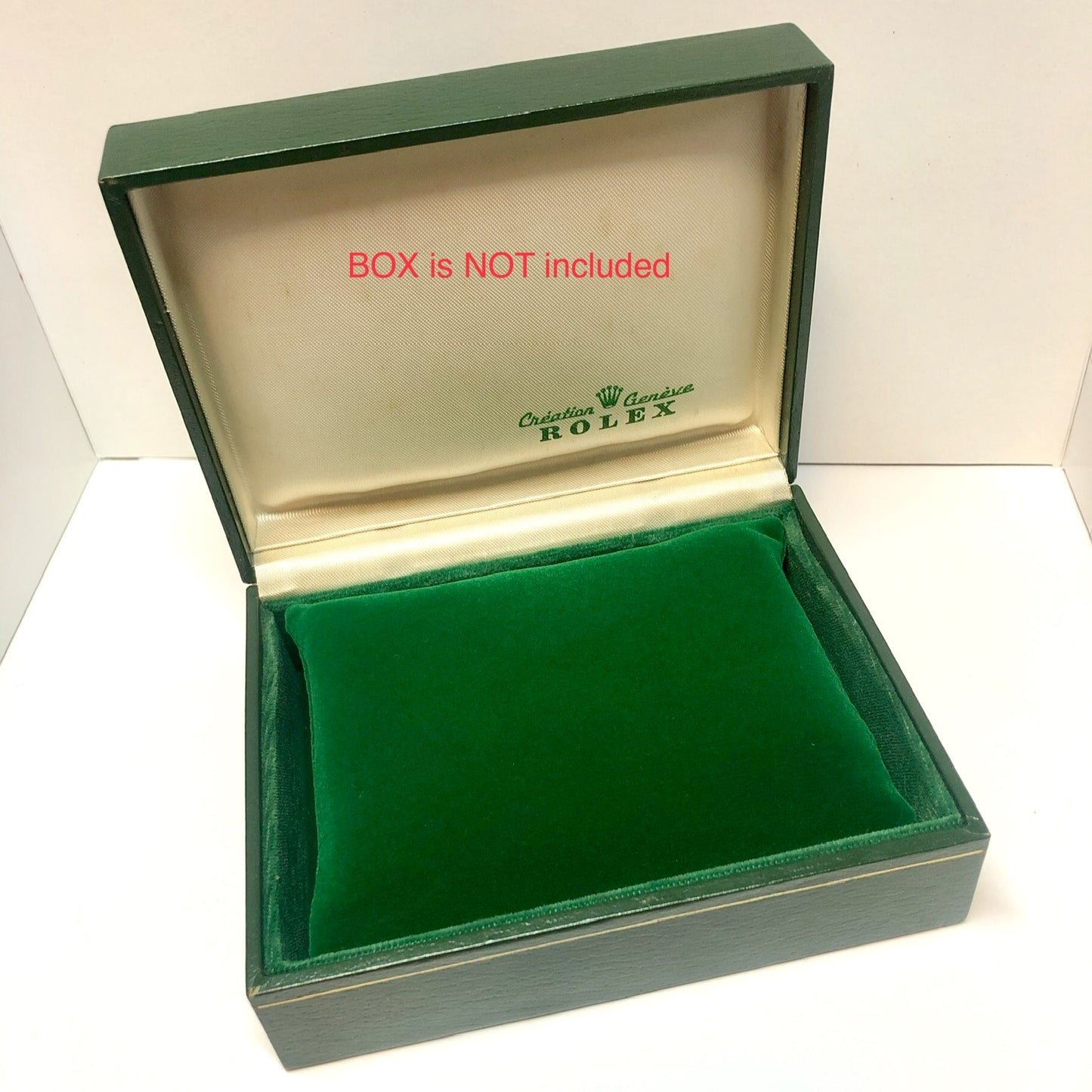 Green Short Velvet PILLOW CUSHION fits ROLEX Box