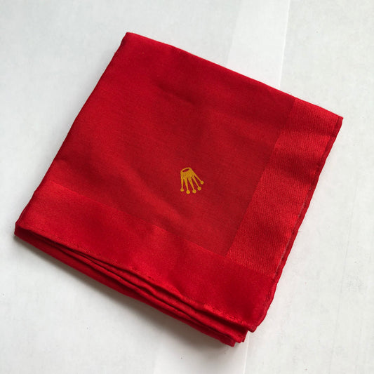 NEW Red ROLEX Pocket Handkerchief Squire 12x12 inches