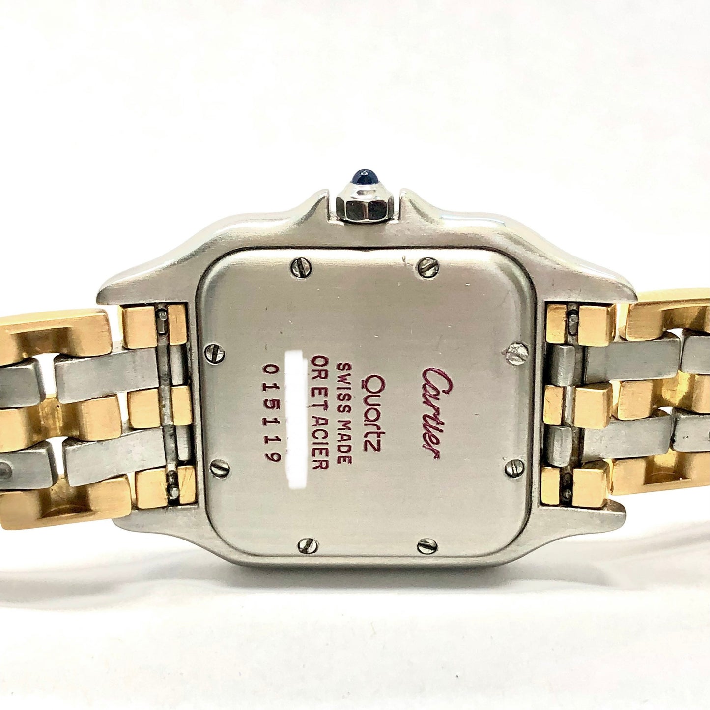 CARTIER PANTHERE 27mm 3 Row Gold ~1.25TCW DIAMOND Bezel & Case Watch