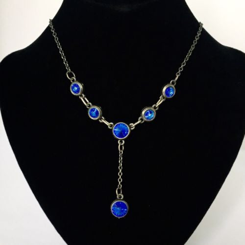Blue Stone Fashion NECKLACE 16 Inches Long 13g
