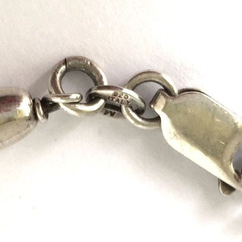 925 Sterling Silver BRACELET Made In ITALY 6g, Stamped 925, 7.5 Inches Long