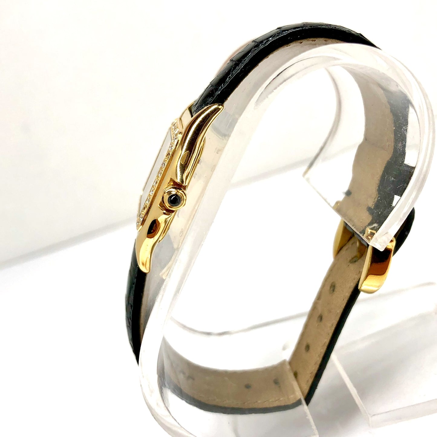 CARTIER PANTHERE Quartz 23mm 18K Yellow Gold 0.32TCW Diamond Watch