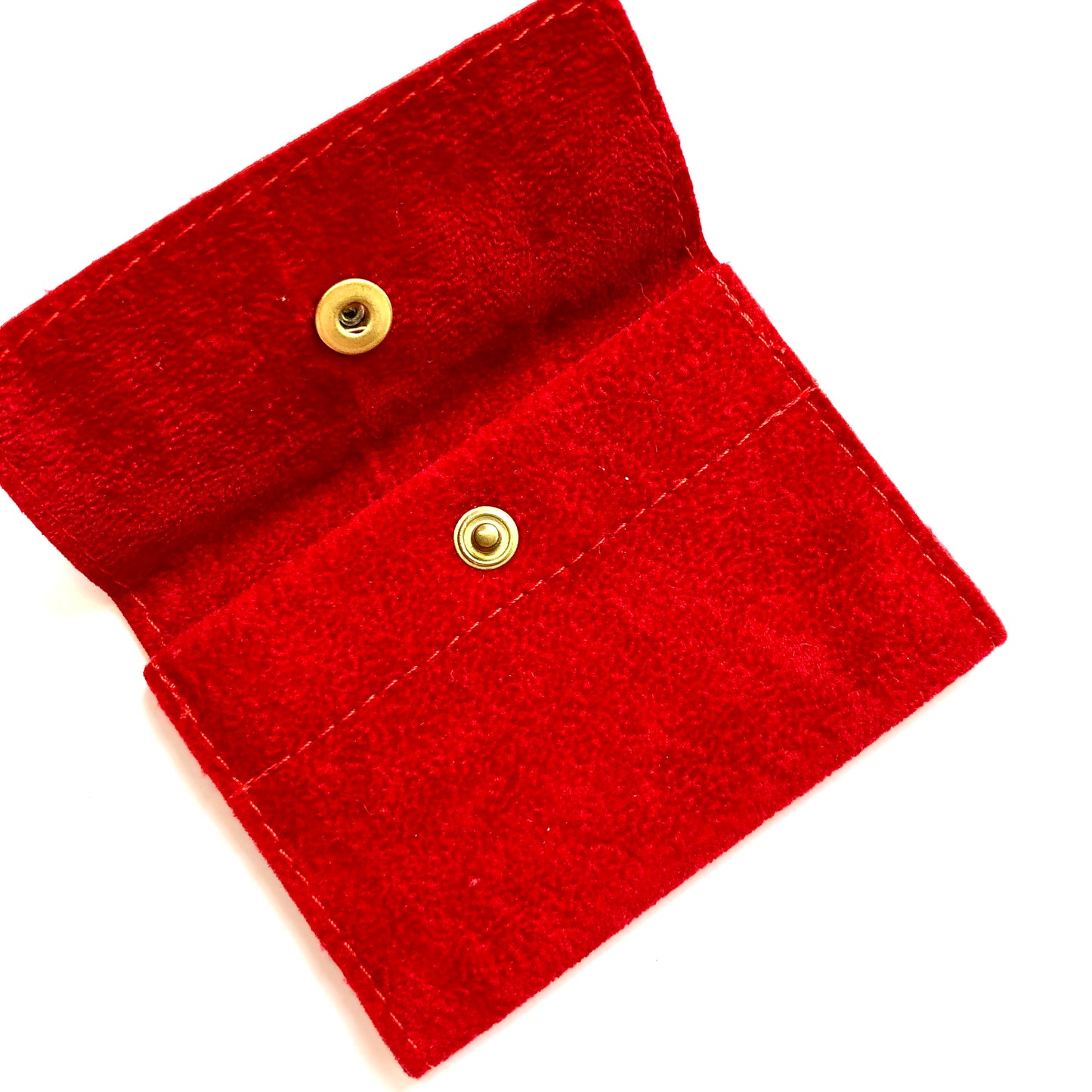 CARTIER Faux Suede Jewelry Pouch 3.5 x 2.5 inches