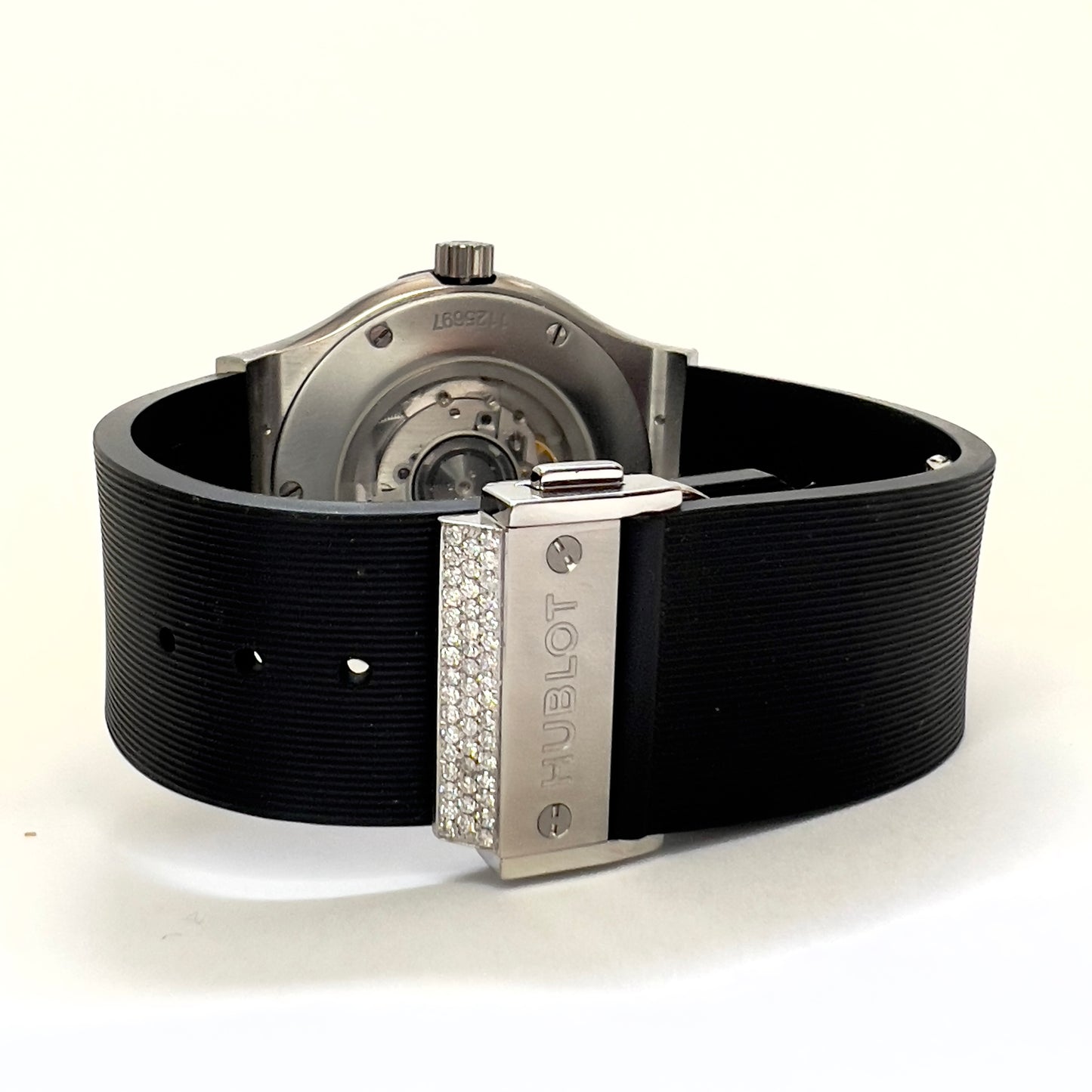 HUBLOT CLASSIC FUSION 45mm Automatic Titanium 3.36TCW Diamond Watch SKELETON Backcase
