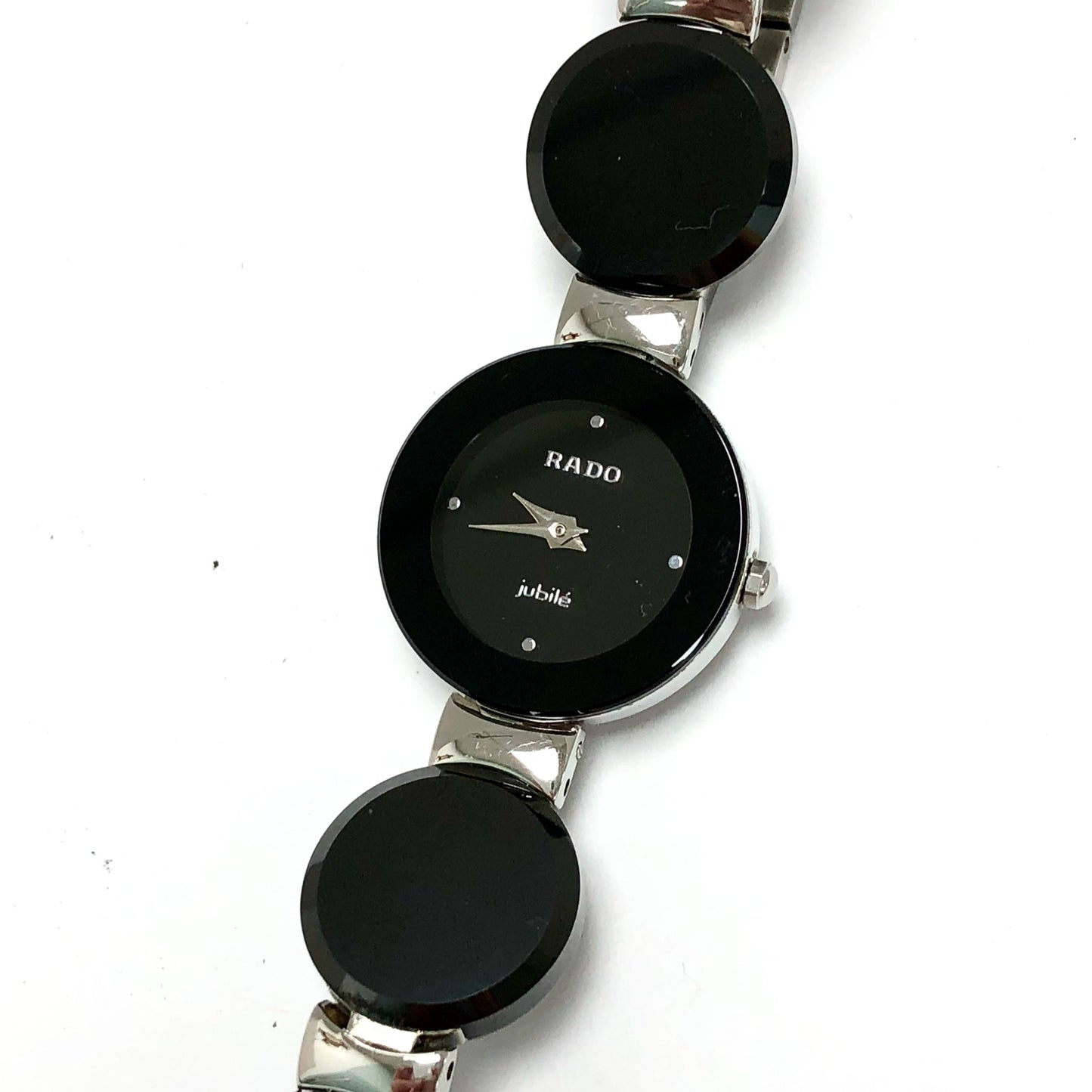 RADO JUBILÈ Quartz 22mm Steel & Black High-Tech Ceramics Bracelet Watch