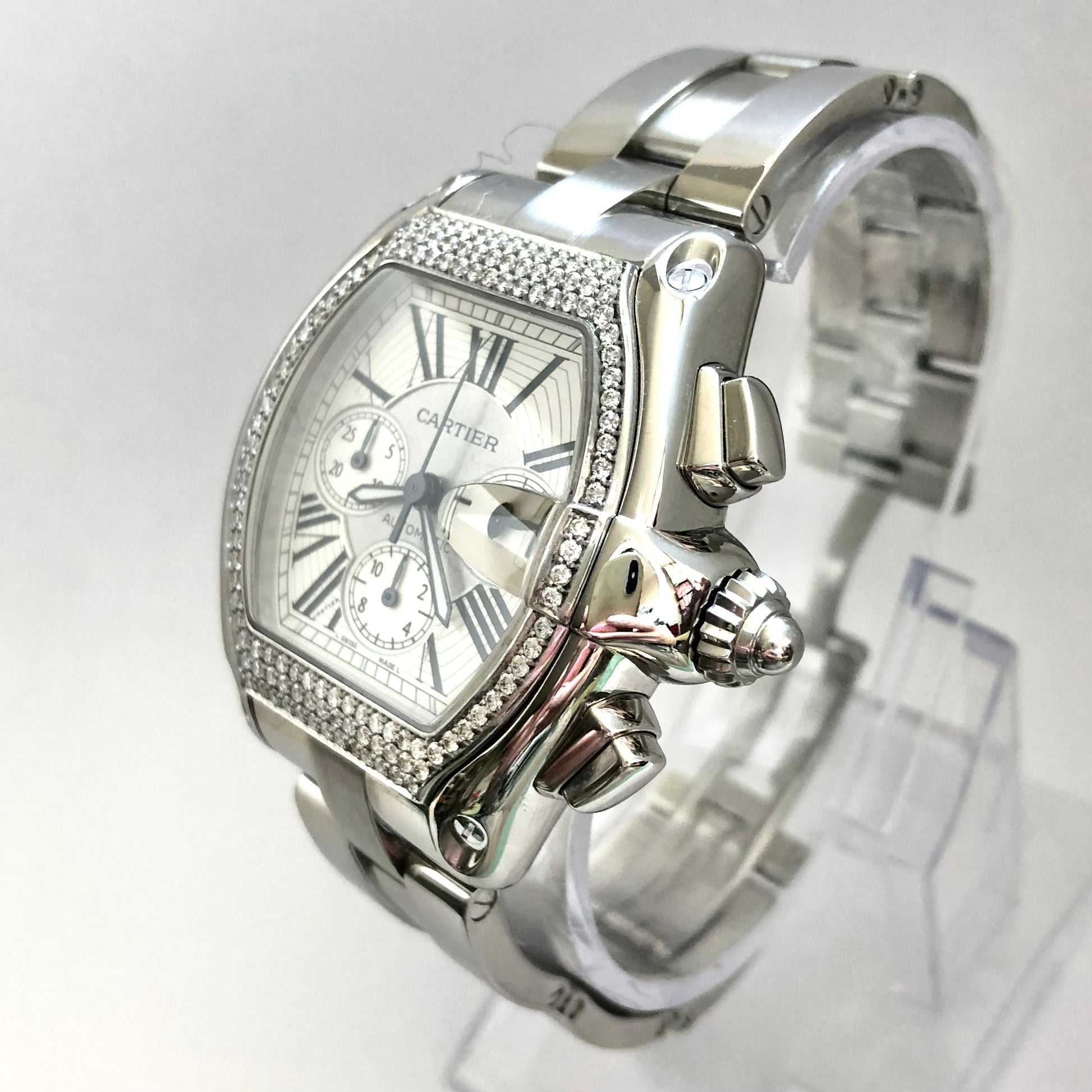 CARTIER ROADSTER Chronograph Diamond Watch