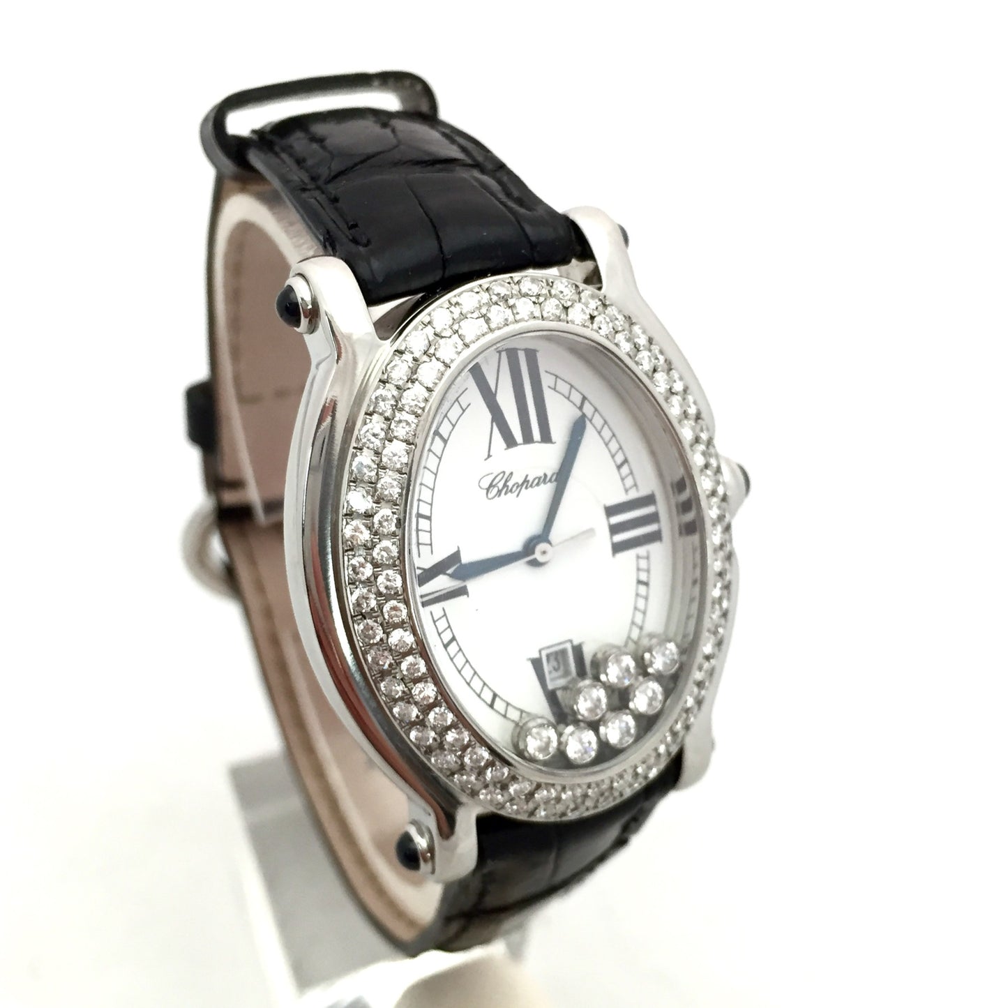 CHOPARD HAPPY SPORT Quartz 30mm Steel Floating DIAMONDS Watch