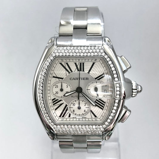 CARTIER ROADSTER Chronograph Diamond Watch